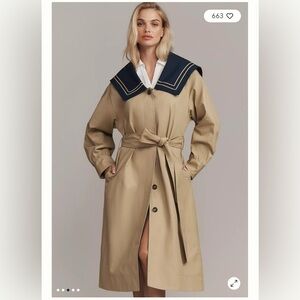 Anthroplogie sailor trench coat… nwt 🧥 12